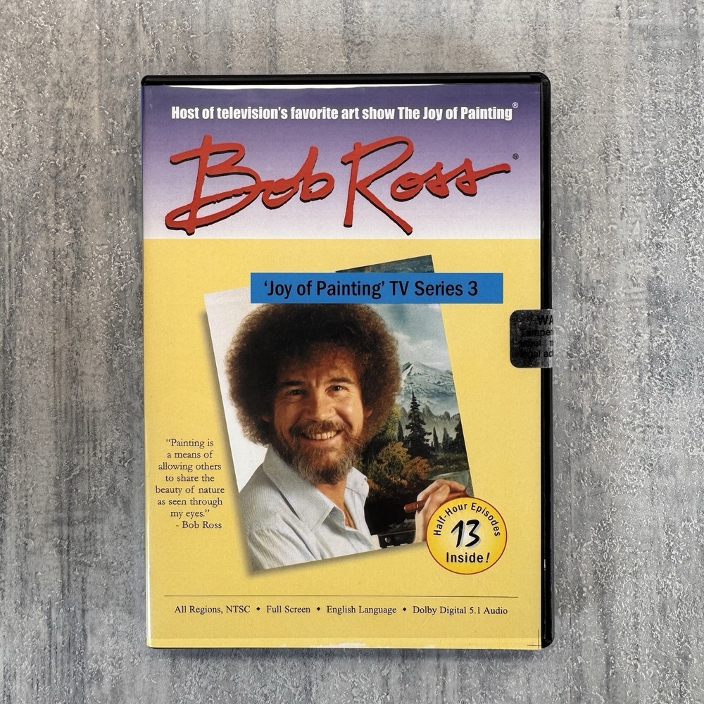 Bob Ross The Joy Of Painting TV Series 3 DVD 3-Disc Set RARE New Sealed